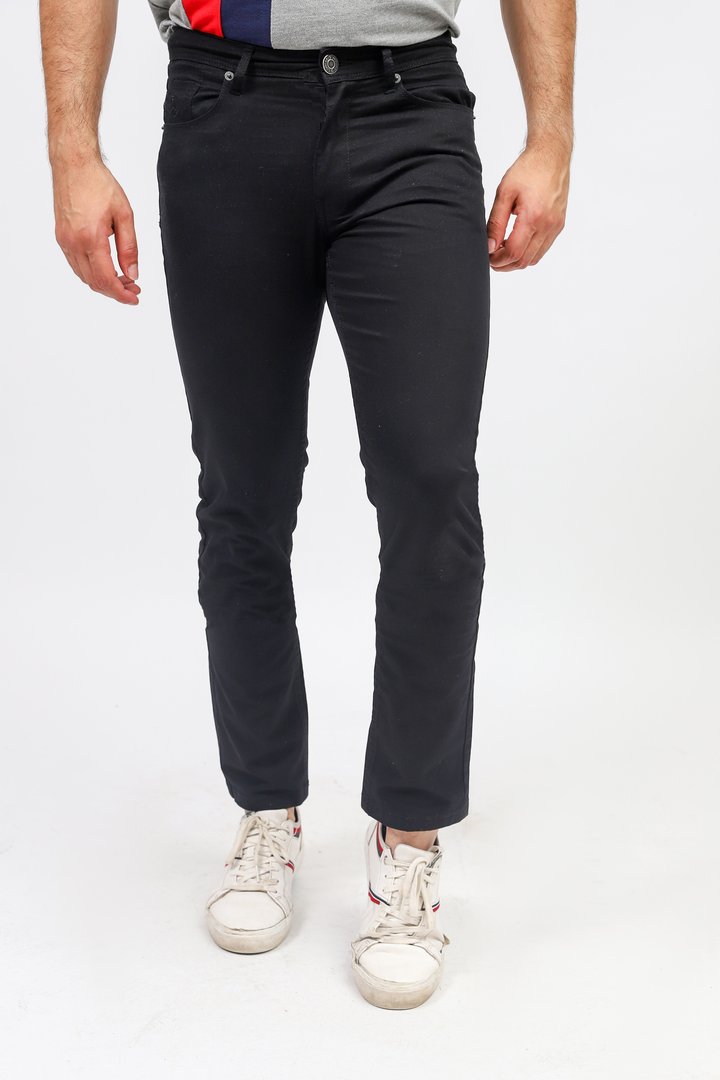Black 5-Pocket Pants